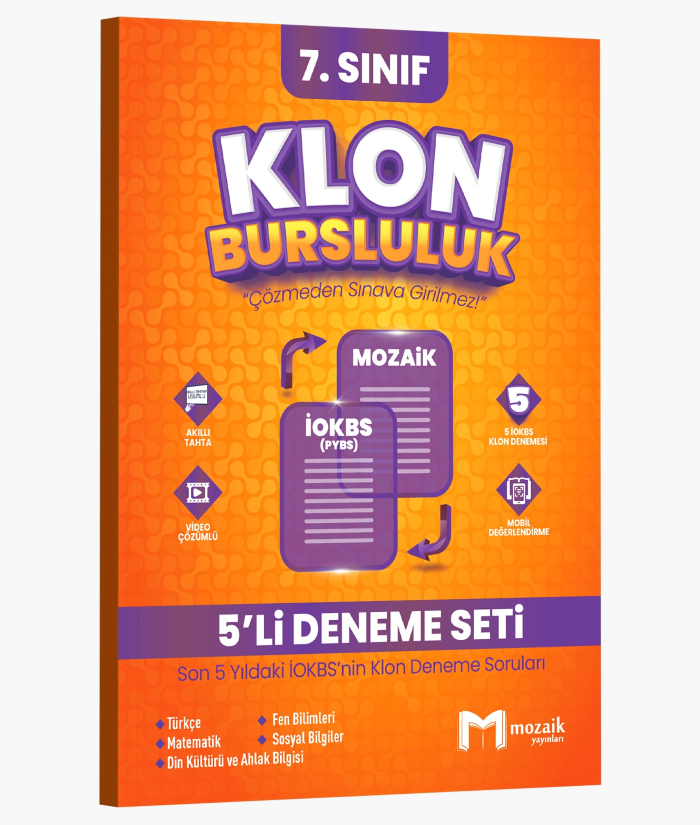 7.SINIF MOZAİK KLON 5 Lİ DENEME SETİ - 2025